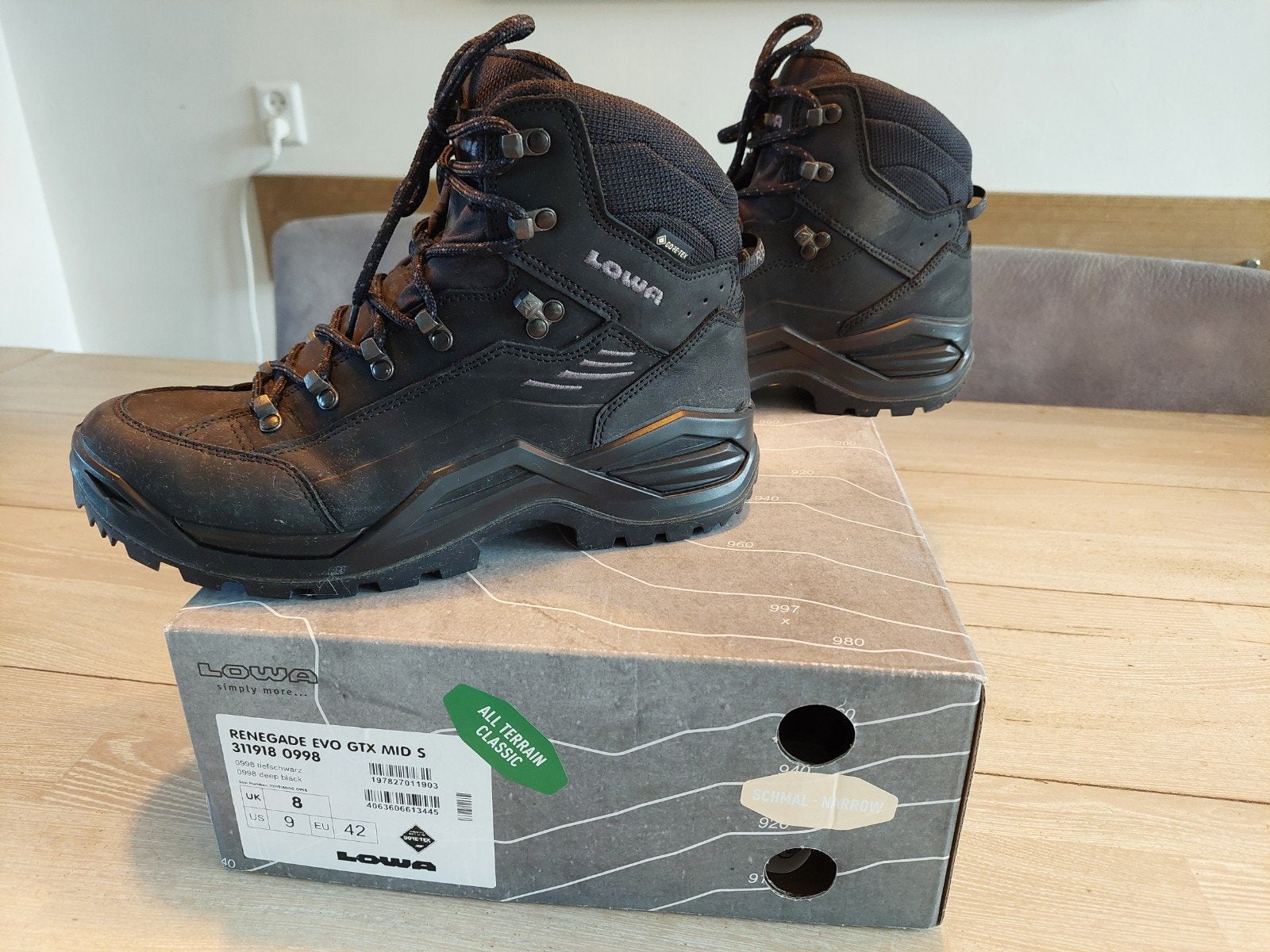 Lowa Renegade Evo GTX Mid S wandelschoenen - Maat 42, Ophalen of Verzenden, Zo goed als nieuw, Schoenen