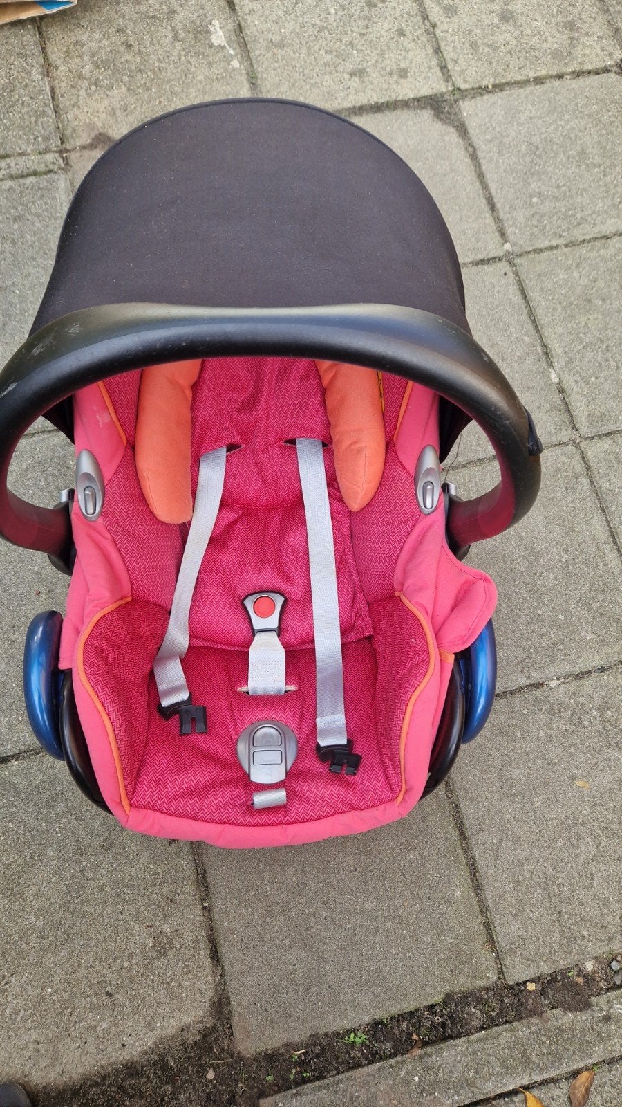 Maxi-Cosi autostoel met Isofix base - Roze, Gebruikt, Ophalen of Verzenden, Isofix, 0 t/m 13 kg