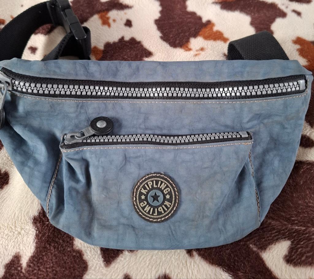 Kipling buideltas  licht blauw, Ophalen of Verzenden, Zo goed als nieuw, Blauw, Overige typen