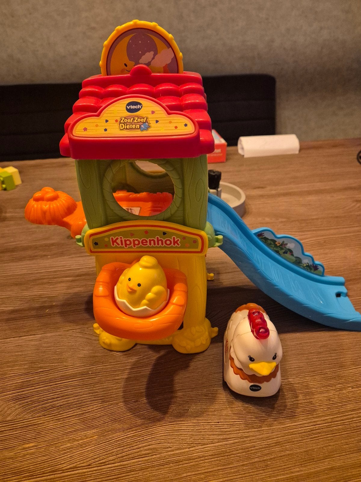 VTech Zoef Zoef Dieren Kippenhok met kip, Ophalen of Verzenden, Gebruikt, Overige typen, Met licht