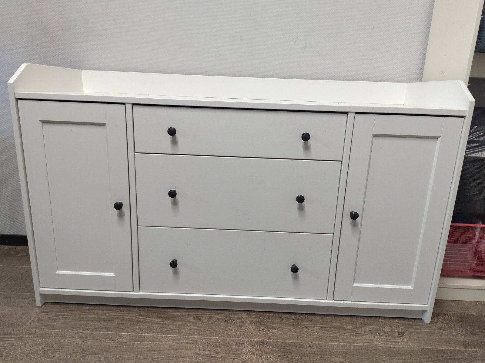 IKEA HAUGA Dressoir met lades en deuren, Ophalen, Gebruikt, Modern, Scandinavisch, 25 tot 50 cm