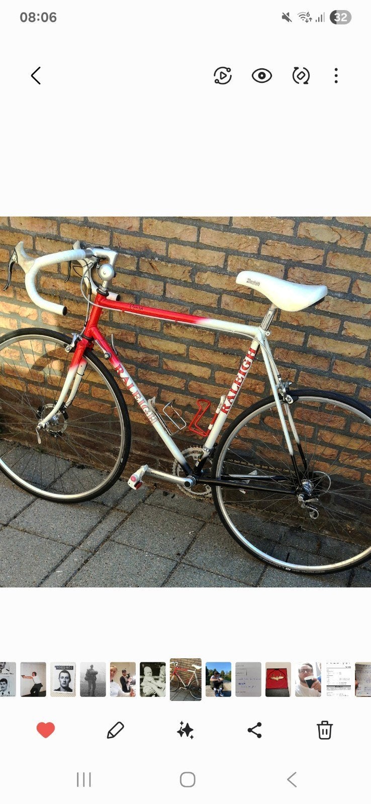 Raleigh 501 vintage racefiets, Fietsen en Brommers, Fietsen | Racefietsen, Gebruikt, 57 tot 61 cm, Ophalen, Overige merken