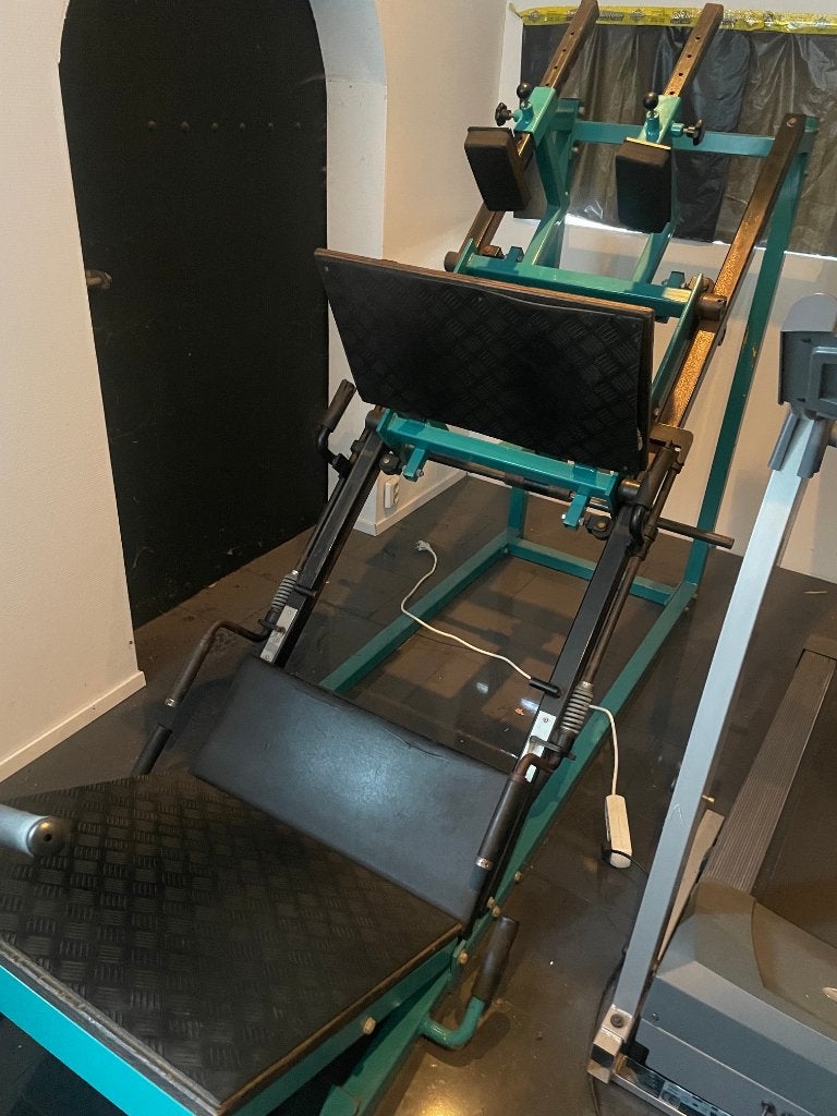 zware leg press squad machine, Ophalen, Gebruikt, Krachtstation, Metaal