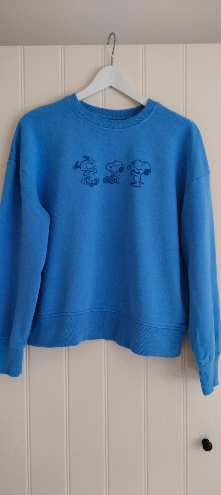 PEANUTS blauwe sportieve sweater, maat M, nieuw, Kleding | Dames, T-shirts, Ophalen of Verzenden, Nieuw, Blauw, Lange mouw