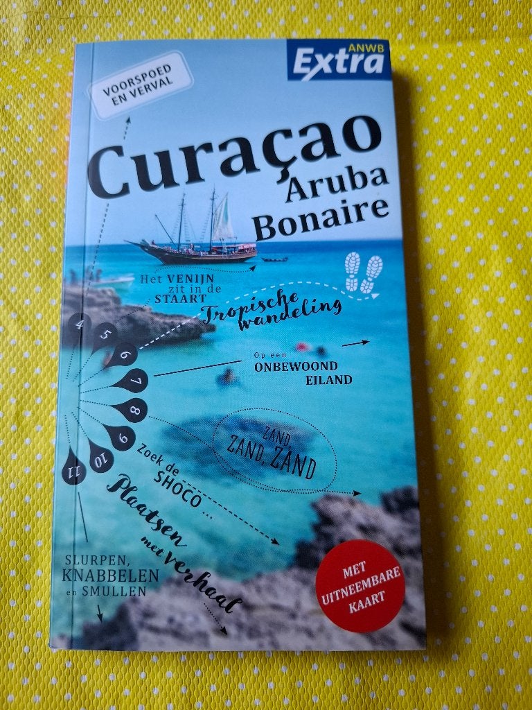ANWB Extra Reisgids Curaçao Aruba Bonaire met kaart, Boeken, Reisgidsen, Gelezen, Reisgids of -boek, ANWB, Midden-Amerika