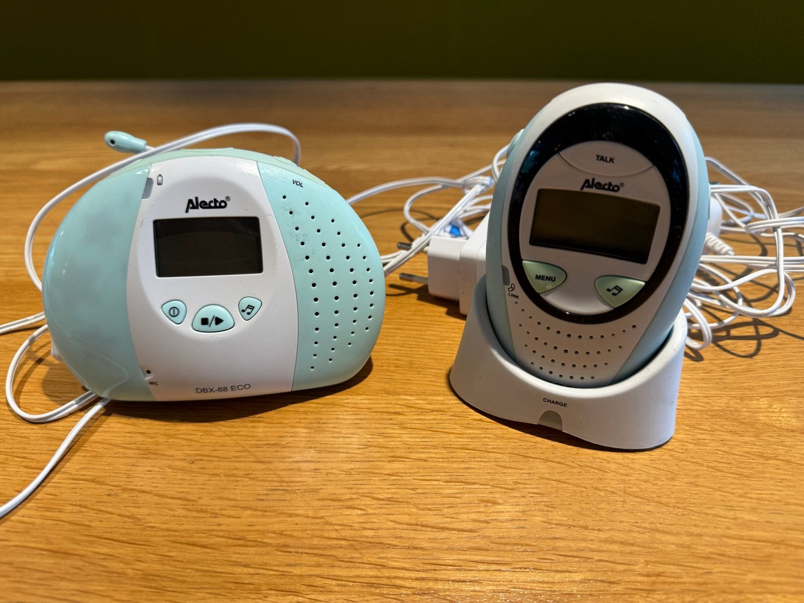 Alecto DBX-88 ECO Babyfoon met terugspreekfunctie, Kinderen en Baby's, Ophalen of Verzenden, Gebruikt, 250 meter of meer, Digitaal