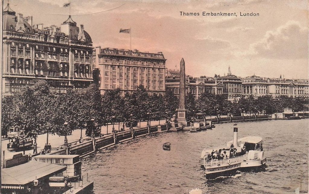 702-324-011 Thames Embankment London, Verzamelen, Ansichtkaarten | Buitenland, Verzenden, Voor 1920, Engeland