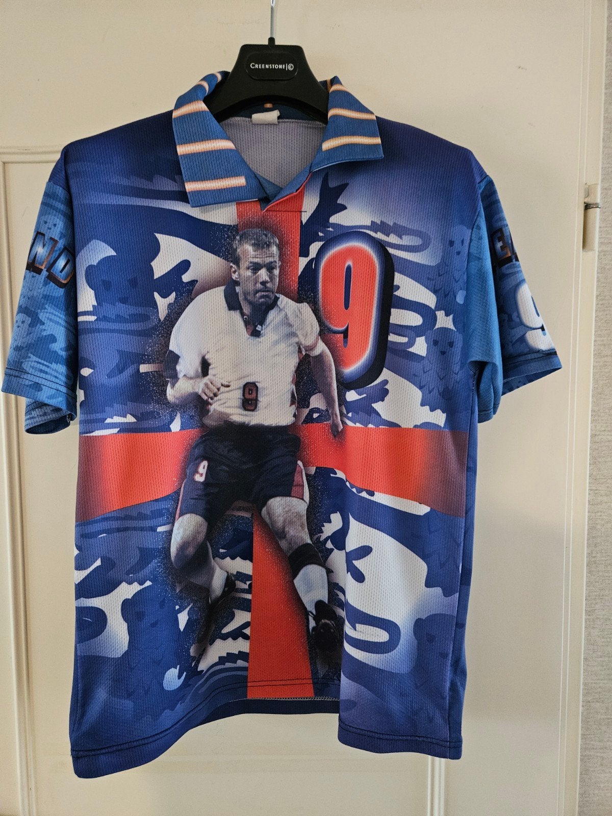Engeland voetbalshirt - Shearer #9 shirt maat L, Ophalen of Verzenden