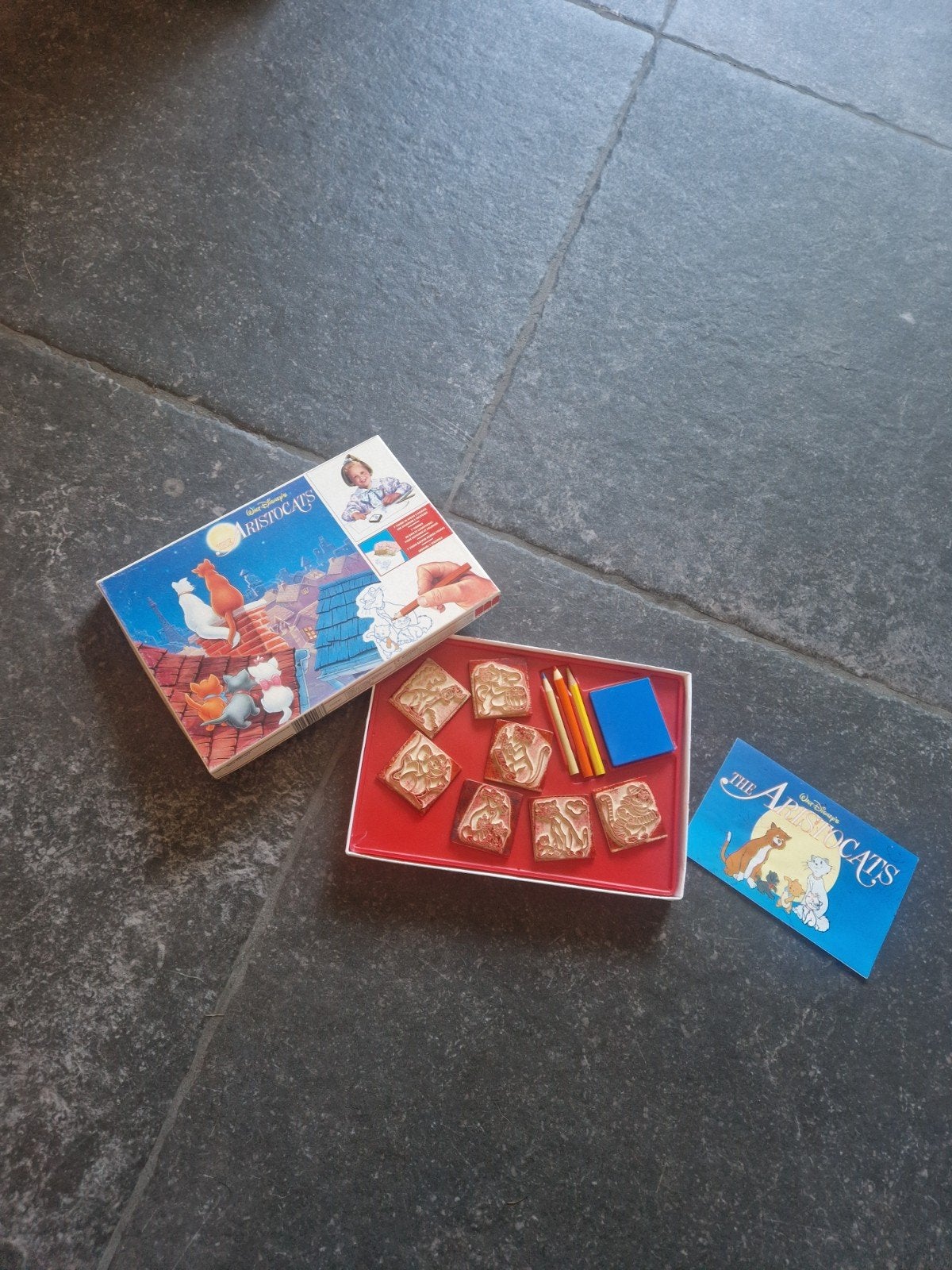 Vintage Disney The Aristocats Stempelset Jaren '90 l, Ophalen of Verzenden, Gebruikt, Knutselen