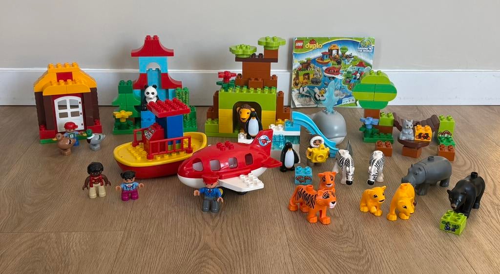 LEGO Duplo Around the world 10805 - Compleet, Ophalen of Verzenden, Zo goed als nieuw, Compleet, Duplo