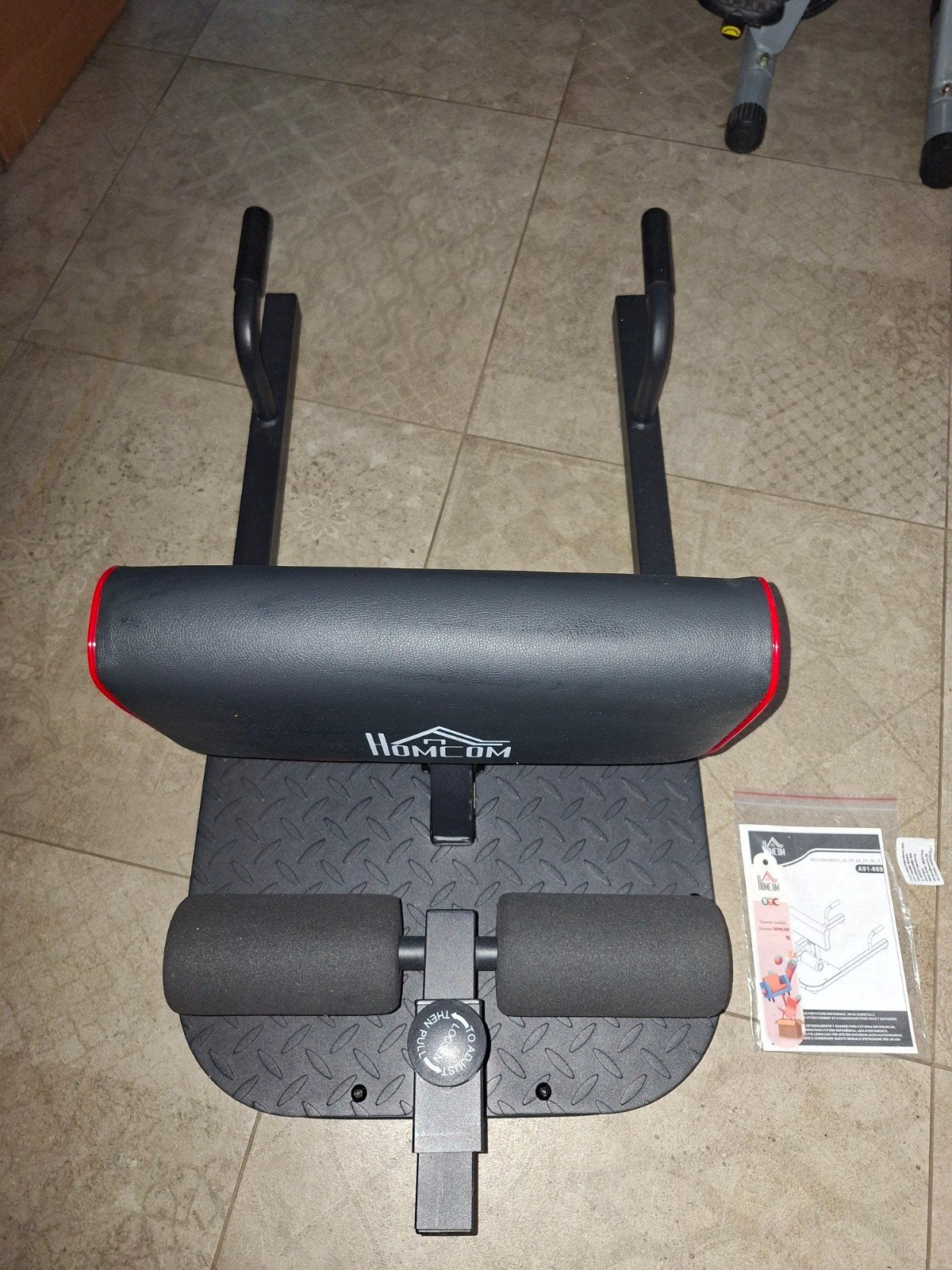 HOMCOM Beentrainer Sissy Squat - Buik, Billen, Benen Trainer, Ophalen, Overige typen, Nieuw, Metaal