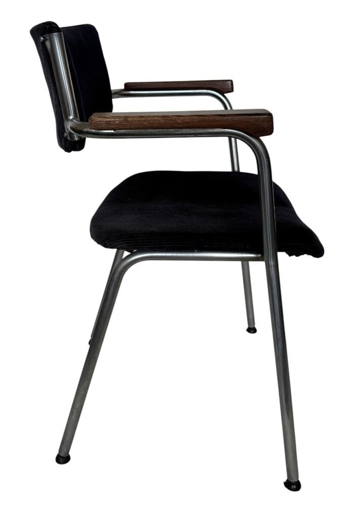 763. Gispen stoel , model 1235 – ca. 1960, Huis en Inrichting, Ophalen of Verzenden, Gebruikt, Blauw, Eén