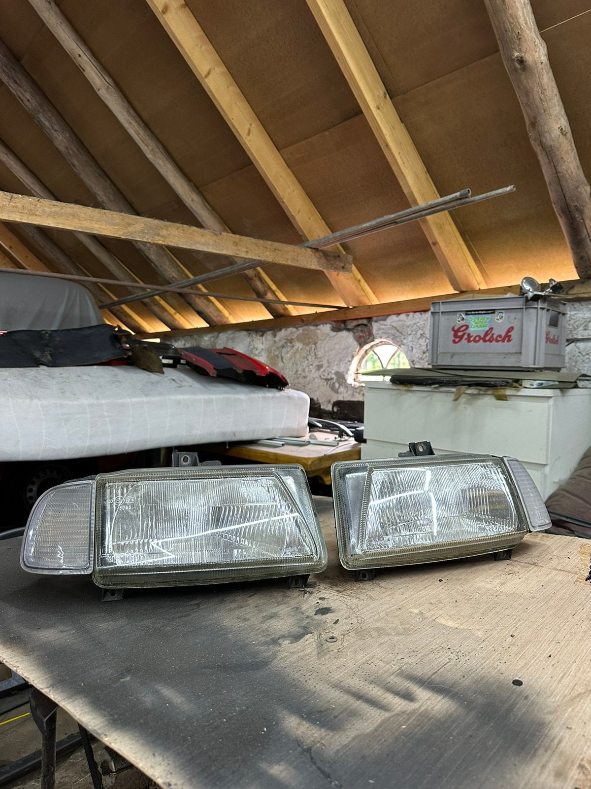 Koplampen caddy mk2, Ophalen