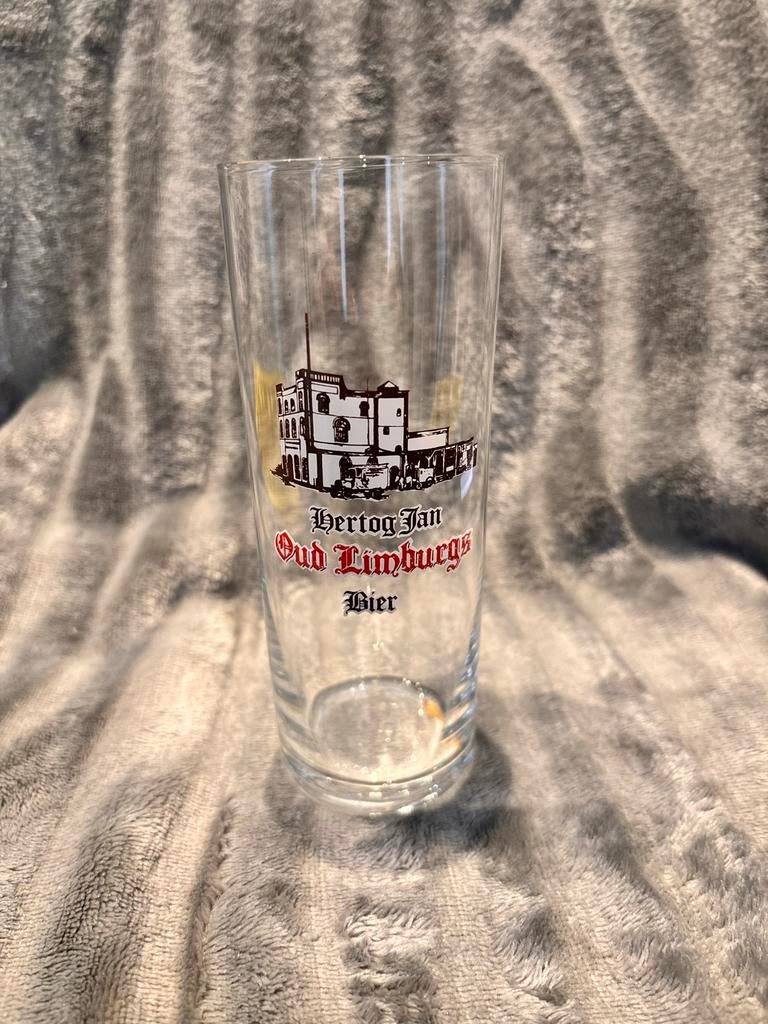 Hertog Jan Oud Limburgs Bierglas, Verzamelen, Biermerken, Ophalen of Verzenden, Zo goed als nieuw, Glas of Glazen, Hertog Jan
