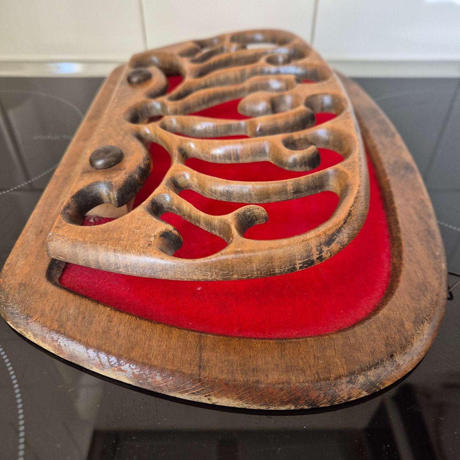 Art Nouveau brievenhanger / brievenhouder, hout, Ophalen of Verzenden