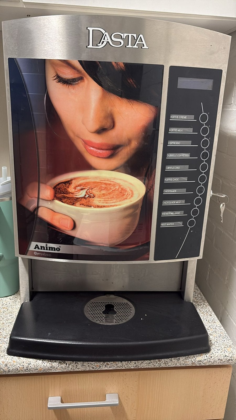 Animo OptiVend 3 Koffieautomaat – Compleet en Werkend, Ophalen, Gebruikt, Overige typen, 10 kopjes of meer