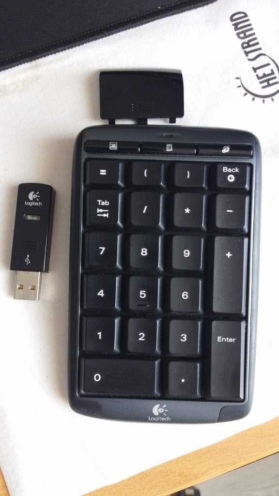 Logitech draadloos numeriek toetsenbord, Plug-and-play, Gebruikt, Verzenden, Logitech