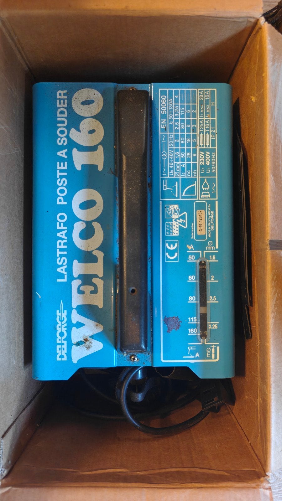 Welco 160A Elektrode Lasapparaat - Lastrafo, Ophalen, Gebruikt, 150 tot 250 ampère, Elektroden