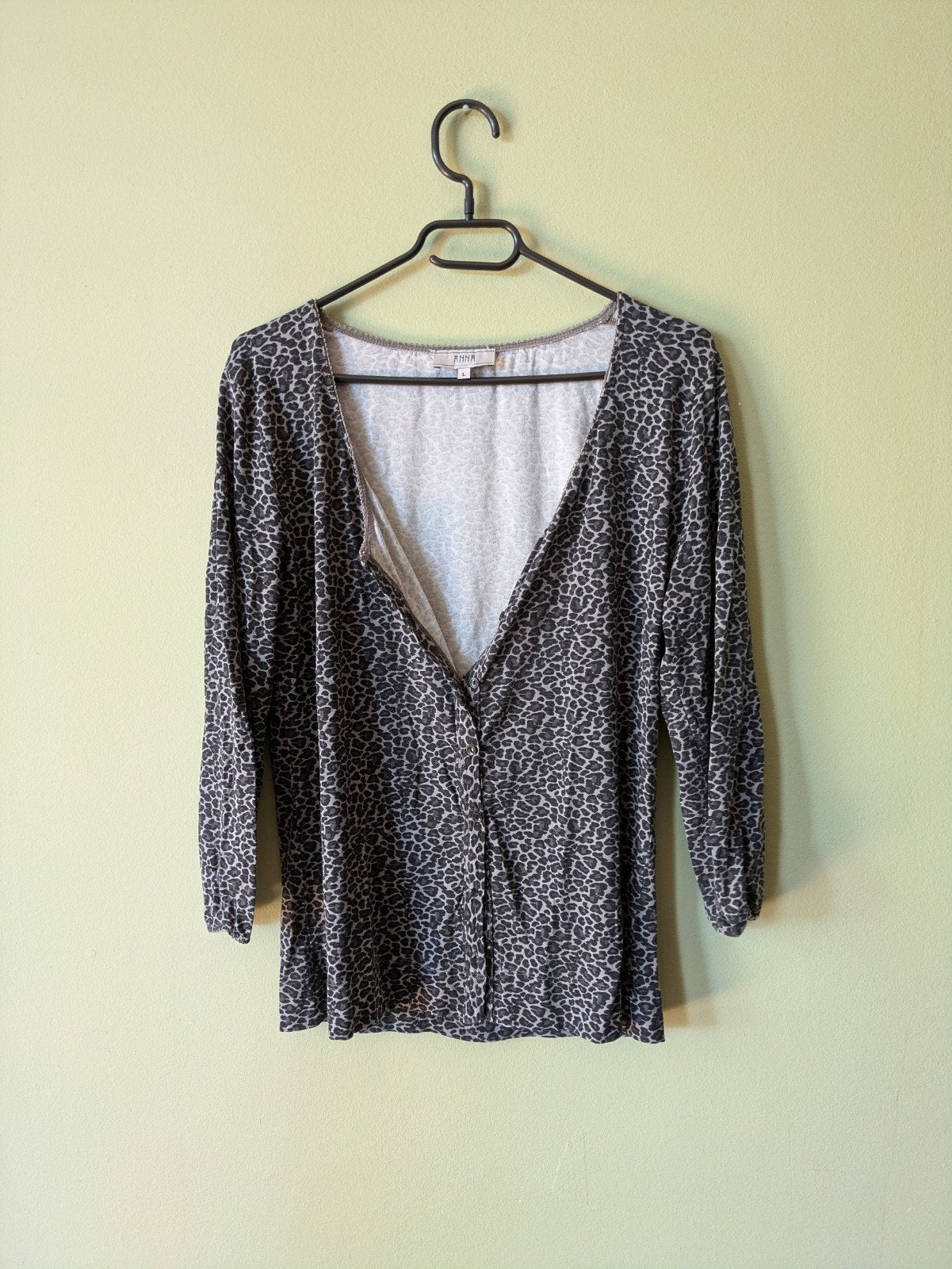 Anna Maat L - Luipaardprint Vestje (2), Kleding | Dames, Truien en Vesten, Overige kleuren, Anna, Maat 42/44 (L), Ophalen of Verzenden