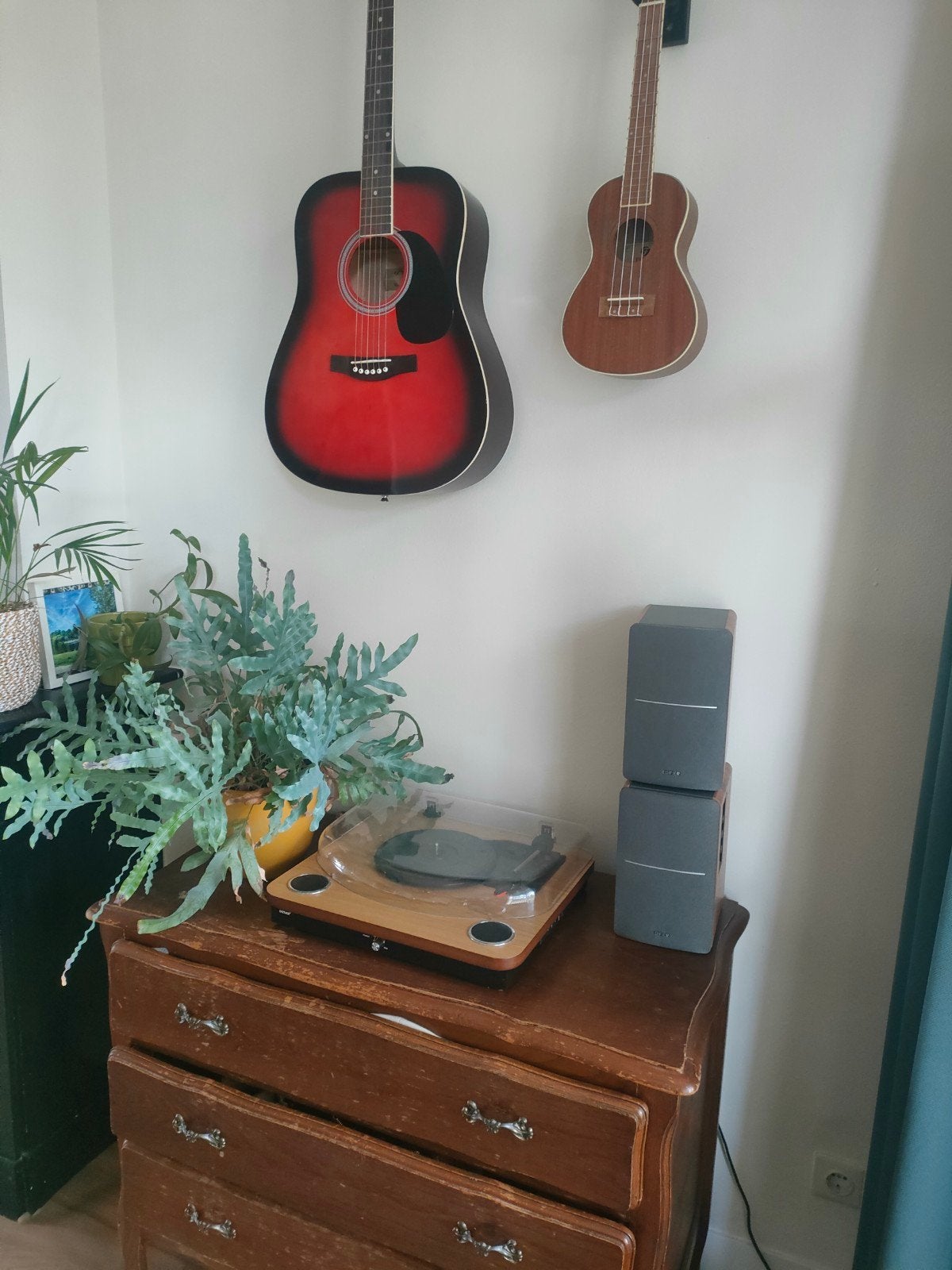 Denver Platenspeler VPL-210 Wood met Edifier Boxen, Overige merken, Ophalen of Verzenden, Zo goed als nieuw, USB-aansluiting