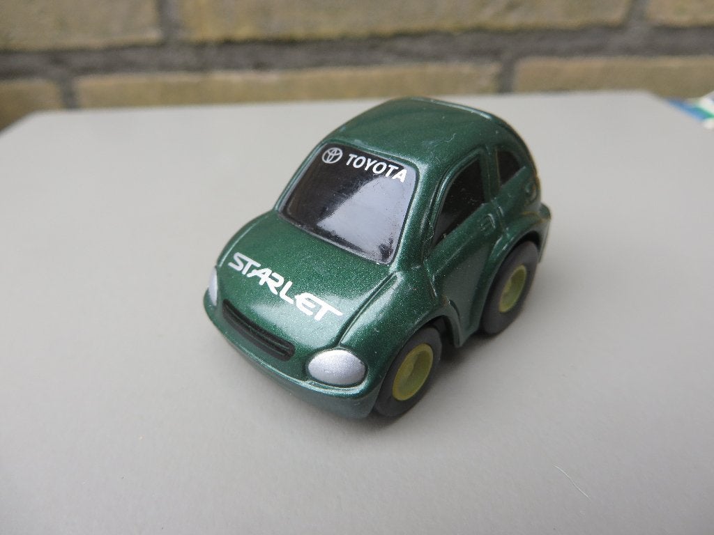 Funnycar Toyota Starlet (4 cm lang), Ophalen of Verzenden, Gebruikt, Auto