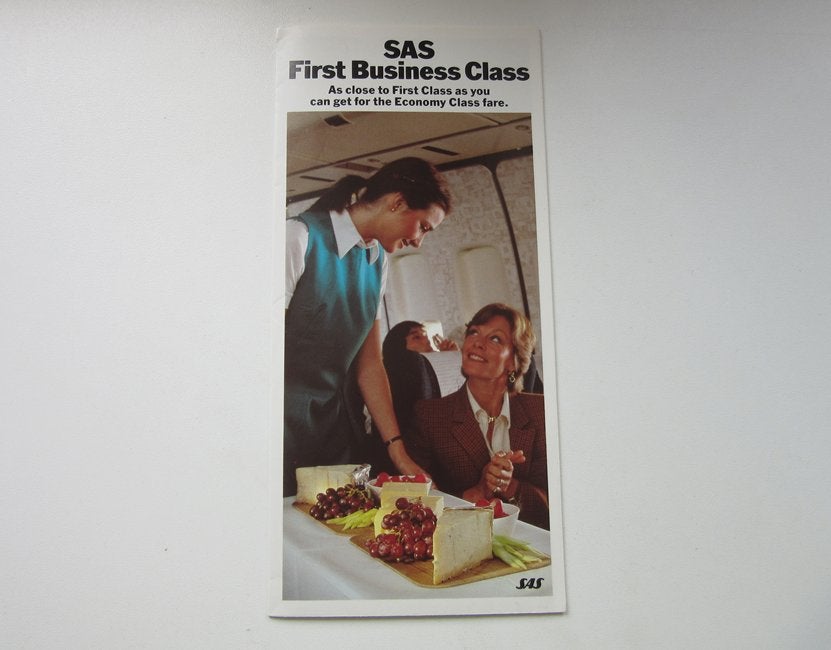 SAS brochure First Business Class, Verzenden, Zo goed als nieuw, Overige typen