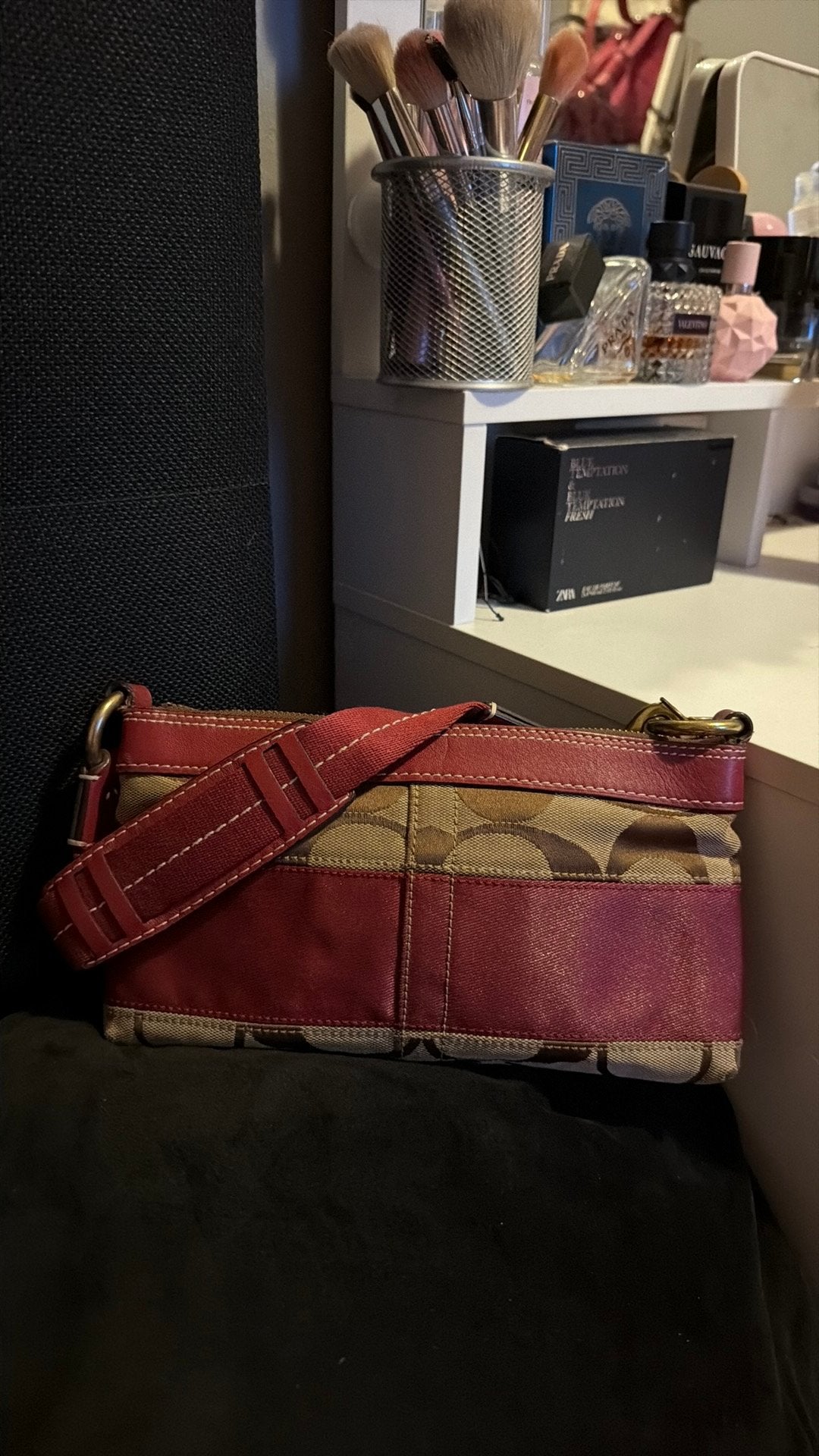 Coach Tas, Ophalen of Verzenden, Gebruikt, Bruin, Schoudertasje
