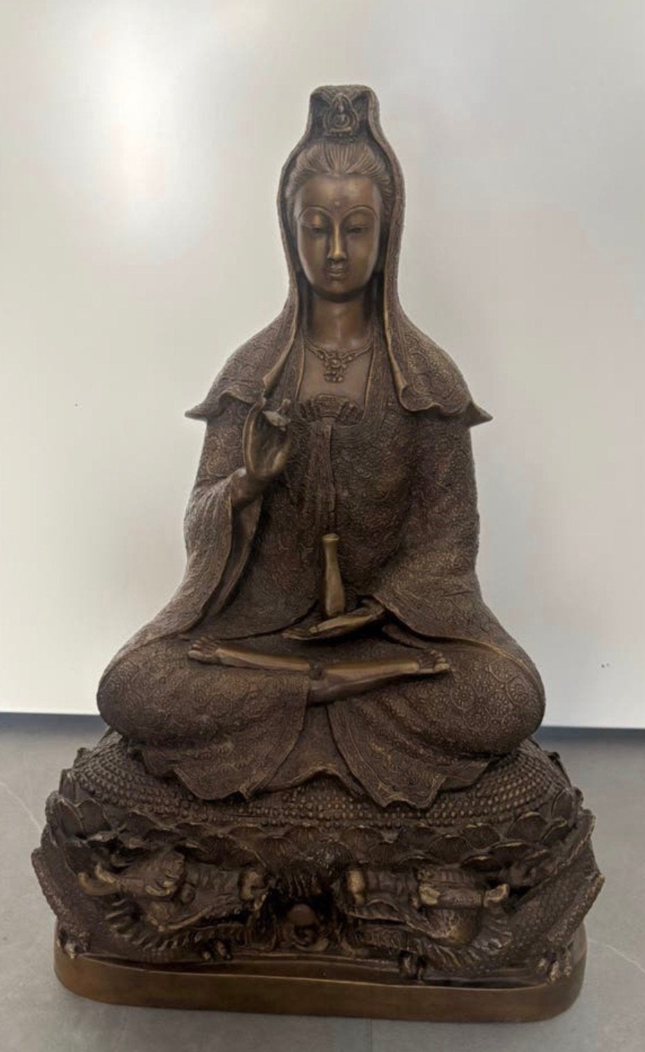 Guanyin brons boeddha beeld, Antiek en Kunst, Antiek | Koper en Brons, Ophalen