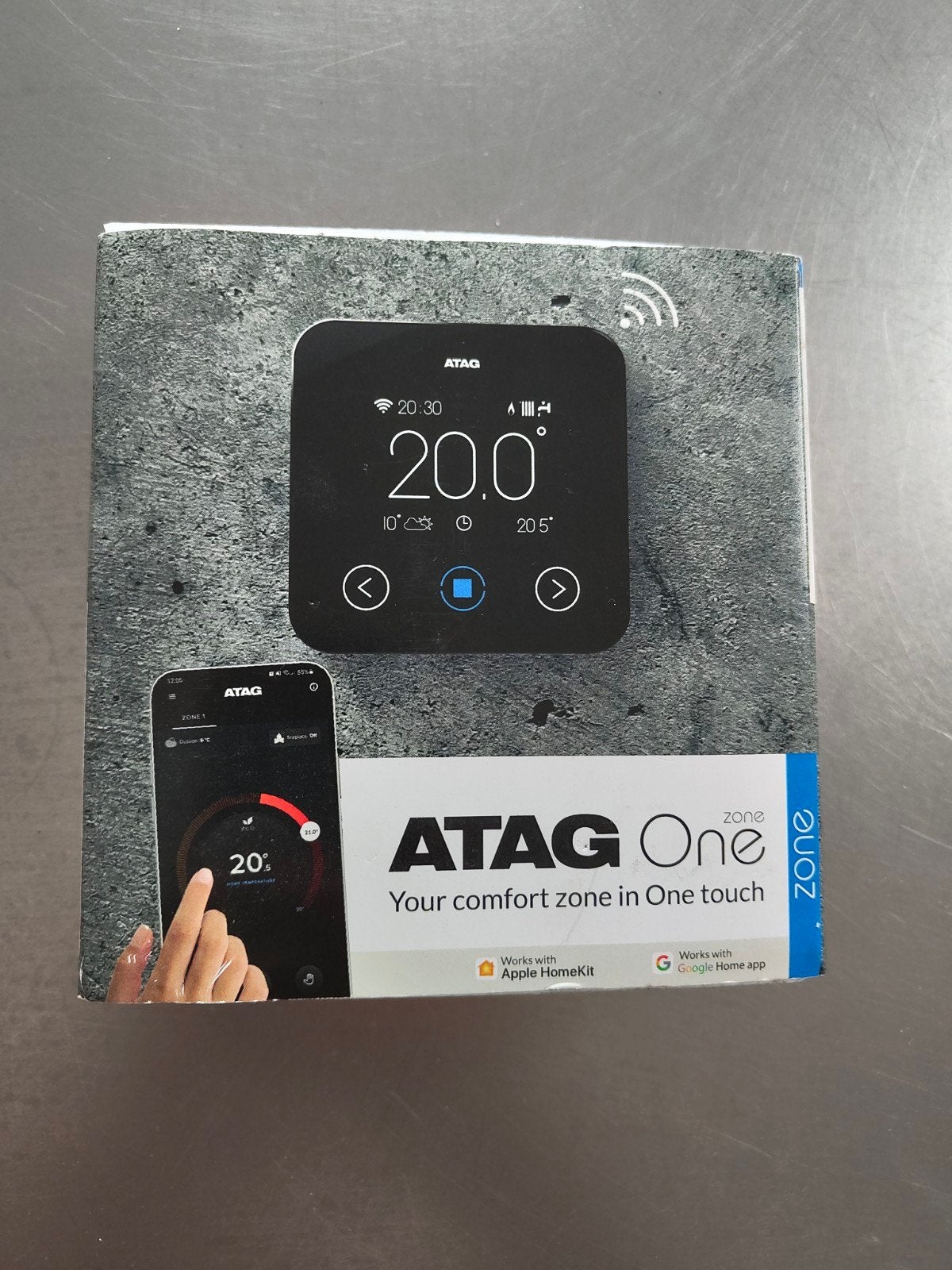 ATAG One Zone slimme thermostaat (zwart) NIEUW, Ophalen of Verzenden, Slimme thermostaat, Nieuw