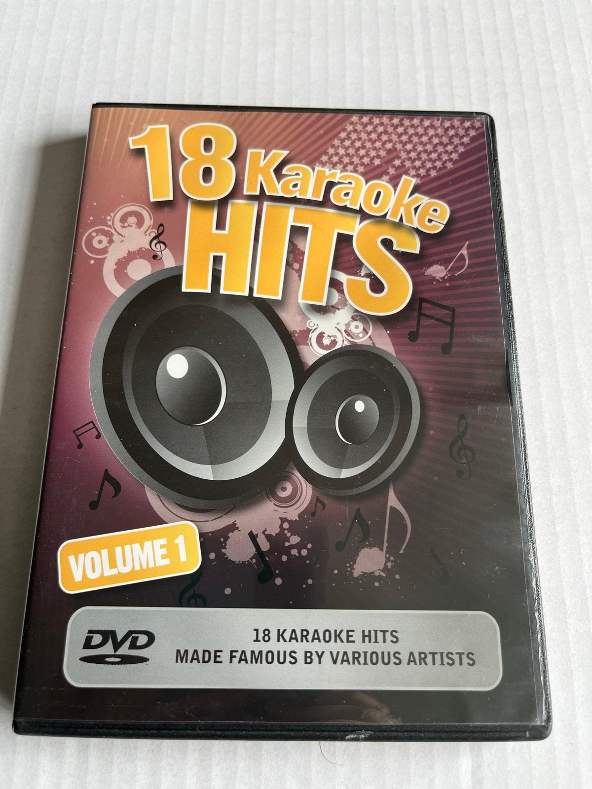 18 Karaoke Hits Volume 1 DVD - Diverse Artiesten, Karaoke, Alle leeftijden, Ophalen of Verzenden, Gebruikt