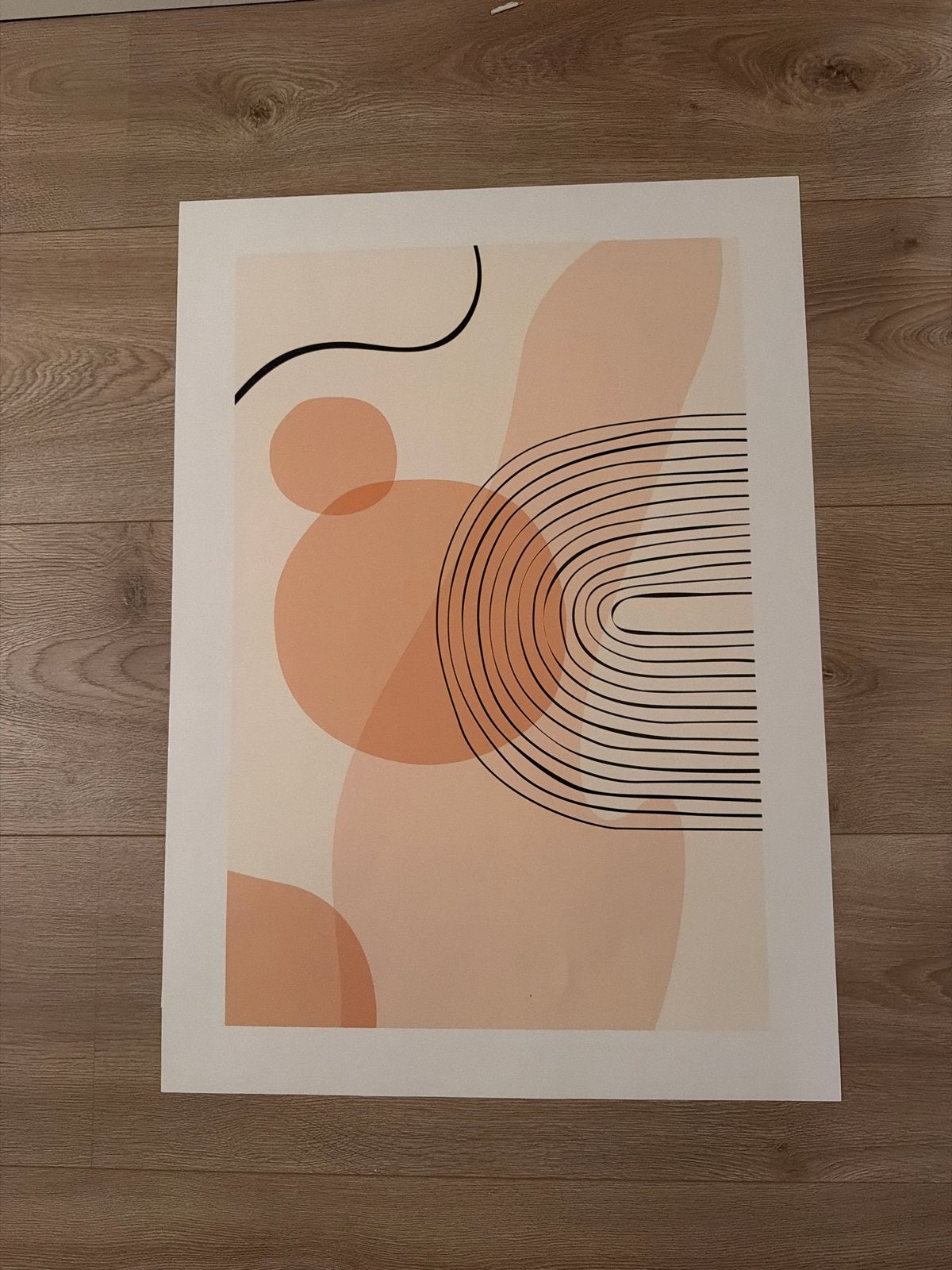 Abstract terracotta poster 50x70 cm, 50 – 75, Minder dan 50 cm, Nieuw, Ophalen of Verzenden