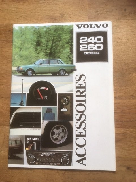 Volvo 240 260 Serie Accessoires Brochure 1980 NL, Gelezen, Volvo, Volvo Cars, Ophalen of Verzenden