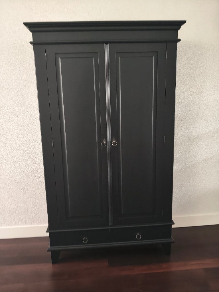 Kast met deuren, lades en 4 planken, Ophalen, Gebruikt, 100 tot 150 cm, Met lade(s)