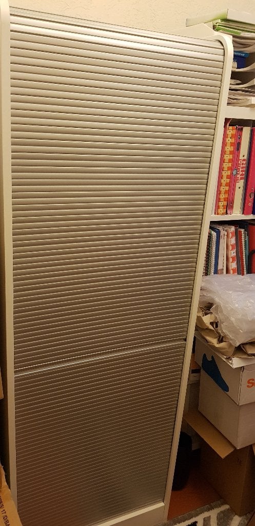 Computerbureau wit grijs hout computer kasten bureau meubels, Huis en Inrichting, Kasten | Computermeubels, Ophalen, Gebruikt