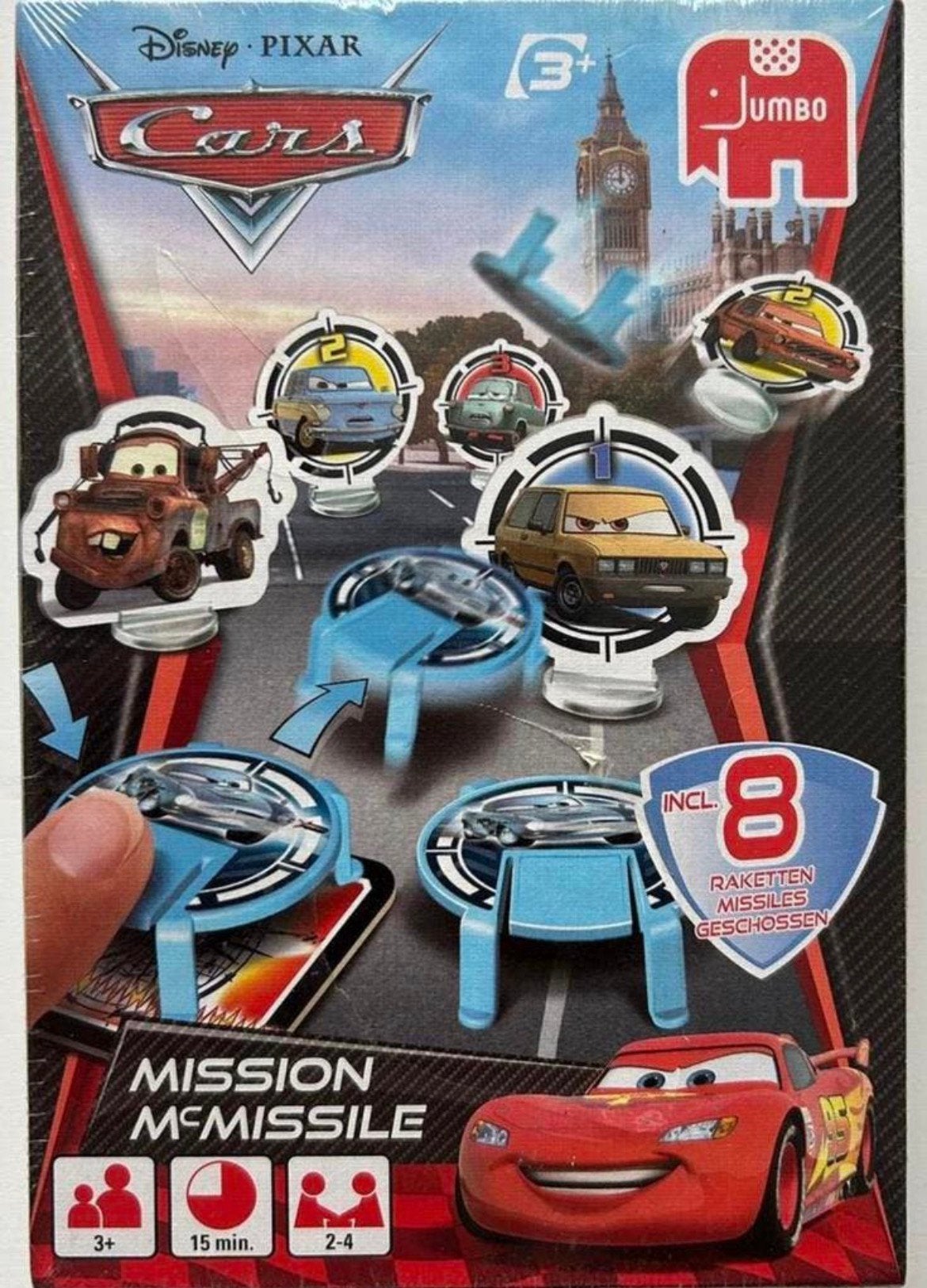 Disney Pixar Cars Mission McMissile - Spel NIEUW, Vijf spelers of meer, Ophalen of Verzenden, Zo goed als nieuw