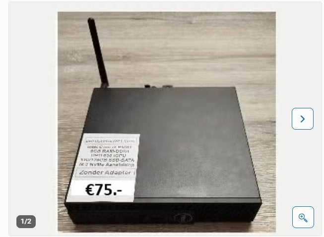 Dell Optiplex 3070 Mini, Core i3-9100T, 8GB DDR4. 120GB SSD!, Computers en Software, Gebruikt, Dell OptiPlex 3070 Mini - No Adapter