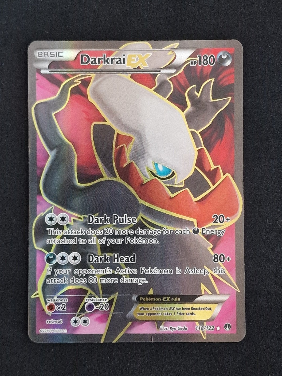 Darkrai EX Pokémon Kaart, Ophalen of Verzenden, Foil