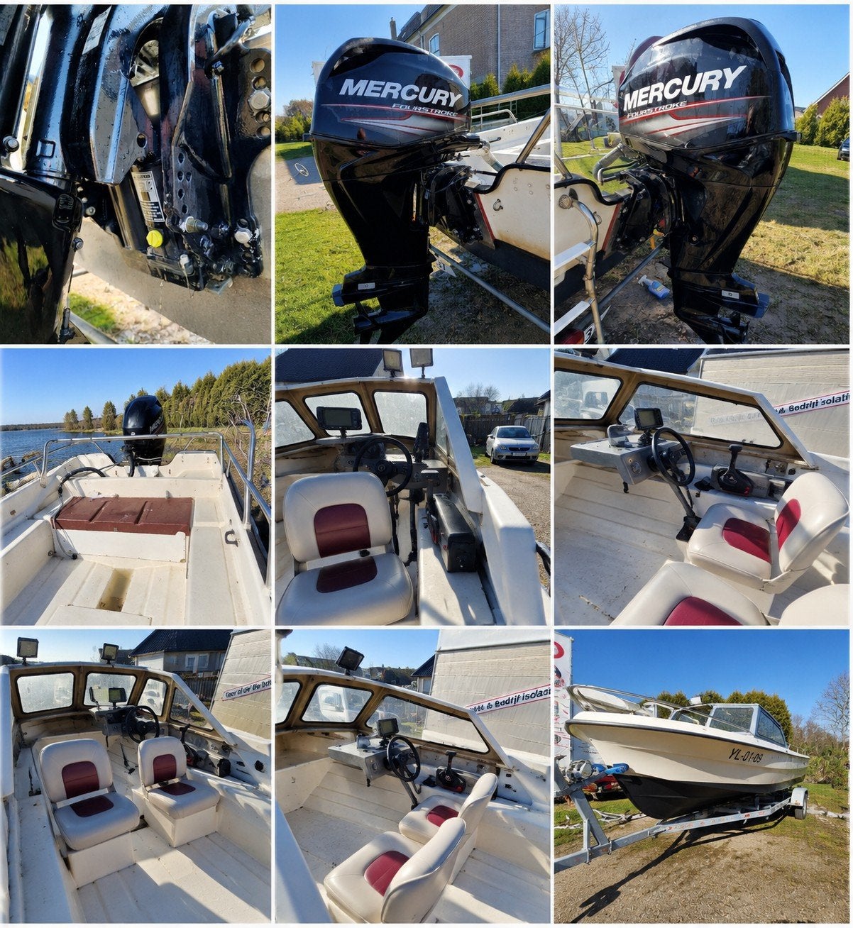 RANA 17 VIS- & SPORTBOOT | MERCURY 40 pk 4-takt, Watersport en Boten, Ophalen of Verzenden, Gebruikt, Overige typen