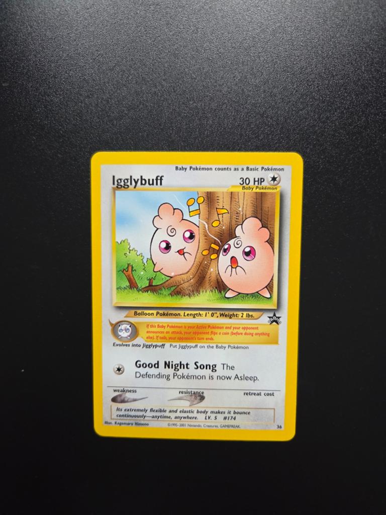 Igglybuff 36 Pokemon WOTC Promo, Hobby en Vrije tijd, Verzamelkaartspellen | Pokémon, Ophalen of Verzenden, Zo goed als nieuw