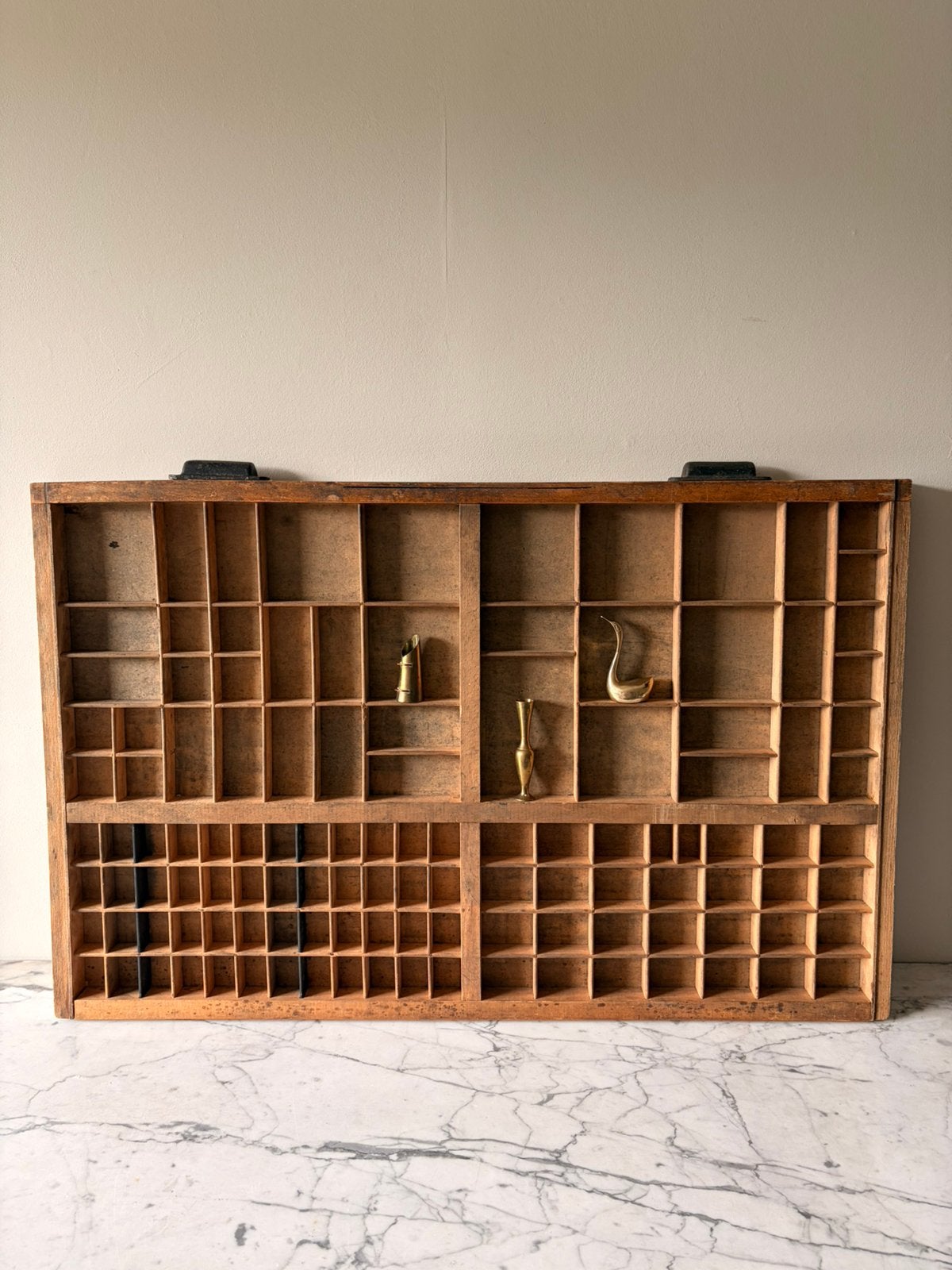 Vintage houten letterbak, Ophalen of Verzenden