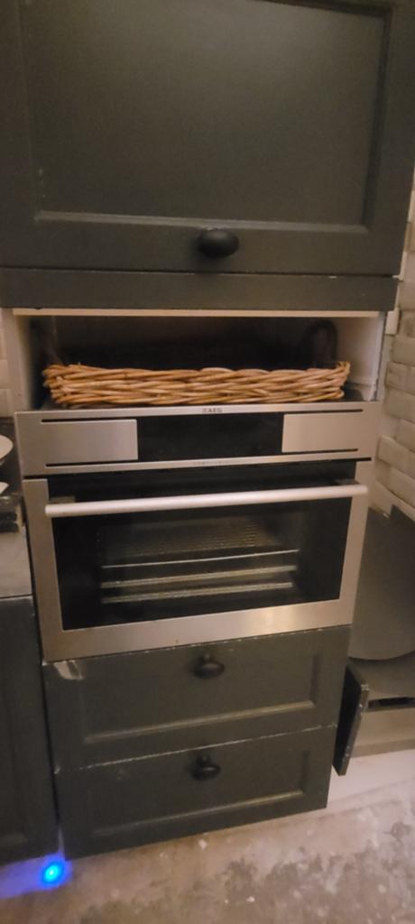 AEG Stoomoven - Inbouw - Roestvrij staal, Witgoed en Apparatuur, Ovens, 45 tot 50 cm, Gebruikt, AEG, Ophalen of Verzenden
