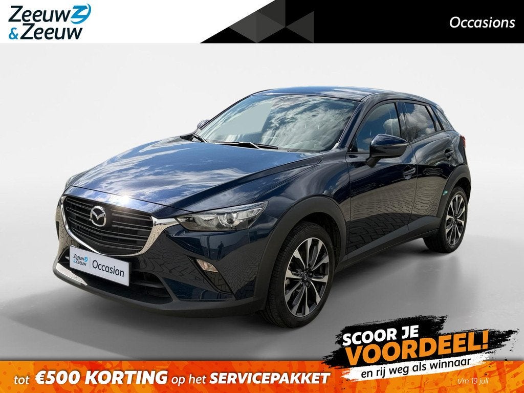 Mazda CX-3 2.0 SkyActiv-G 120 Sport Selected | Stoelverwarmi, Auto's, Mazda, Stof, 4 cilinders, Blauw, Origineel Nederlands