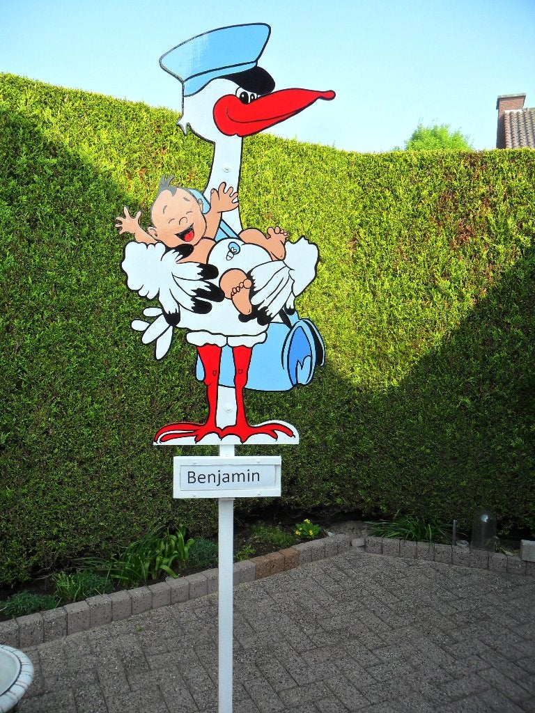 Geboorteborden / geboortebord ooievaar enz zie keuze., Ophalen, Nieuw, Geboortebord