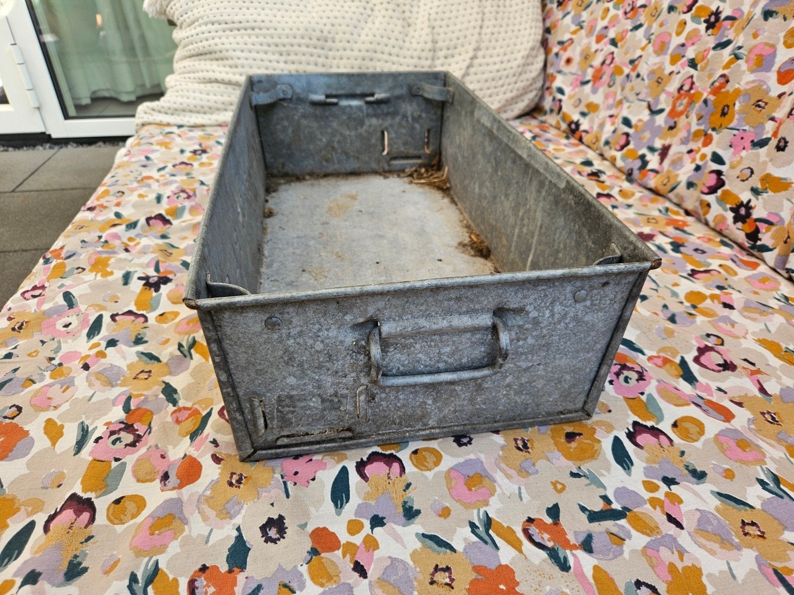 zinken bak, Ophalen, Overige materialen, Gebruikt, Minder dan 30 cm