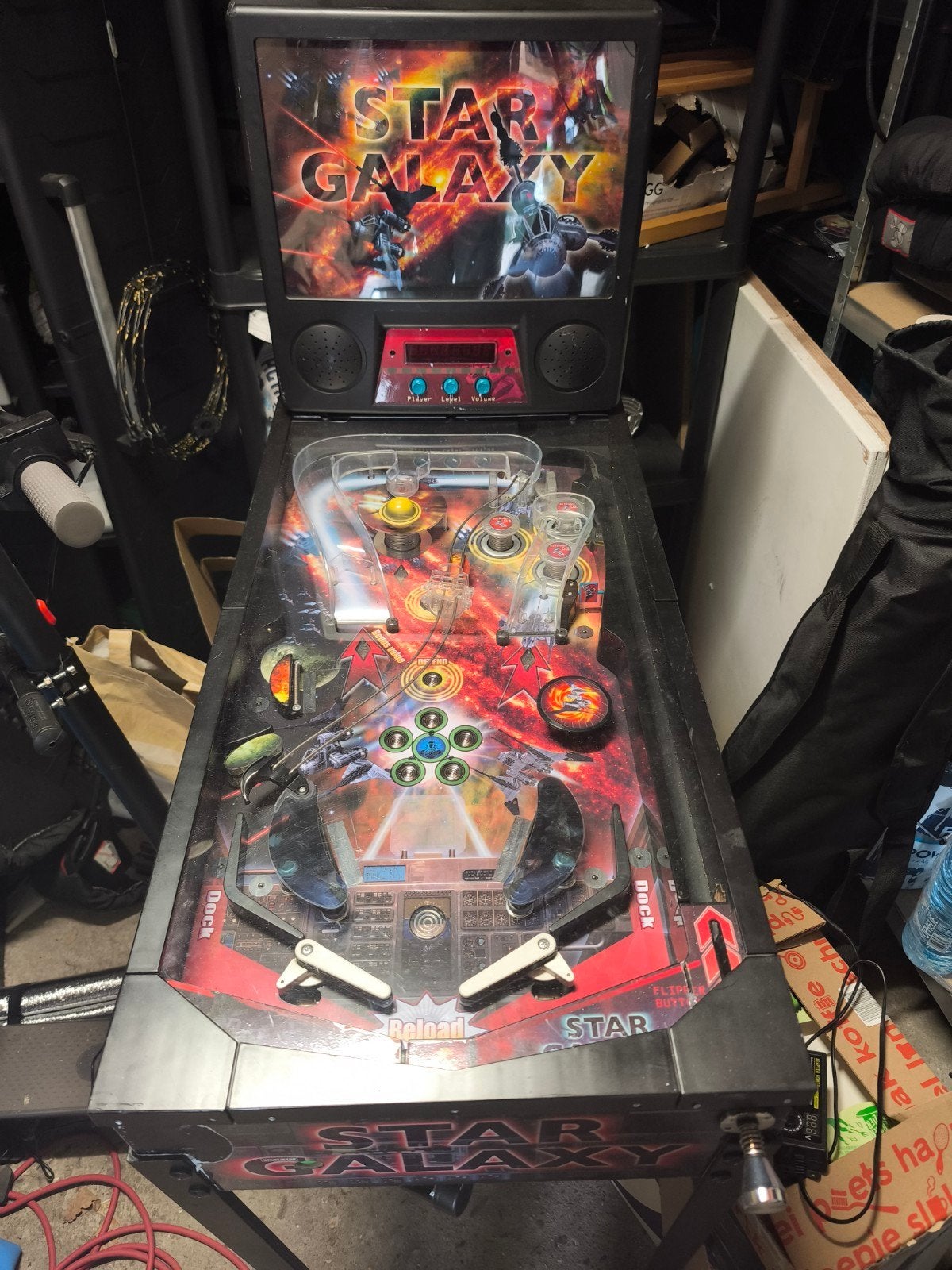Flipperkast Star Galaxy 3/4 model met werk, Verzamelen, Gebruikt, Elektronisch, Flipperkast, Ophalen