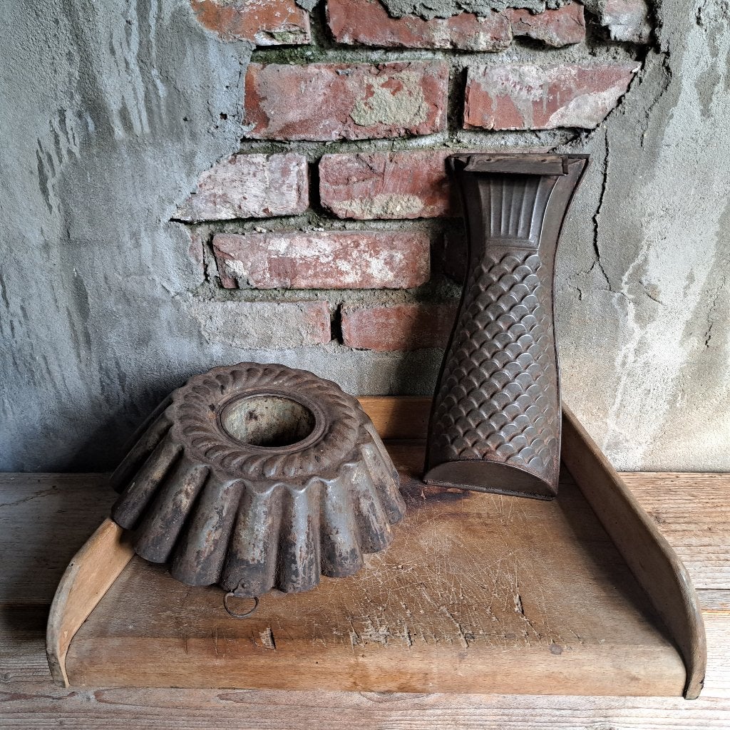 Oude brocante tulband bakvorm brioche visvorm *Etage3*, Gebruikt, ., Ophalen of Verzenden, .