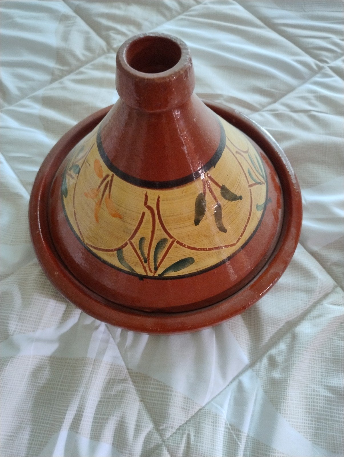 Mooie handgemaakte tajine, Overige typen, Ophalen of Verzenden, Zo goed als nieuw, Steen/keramiek