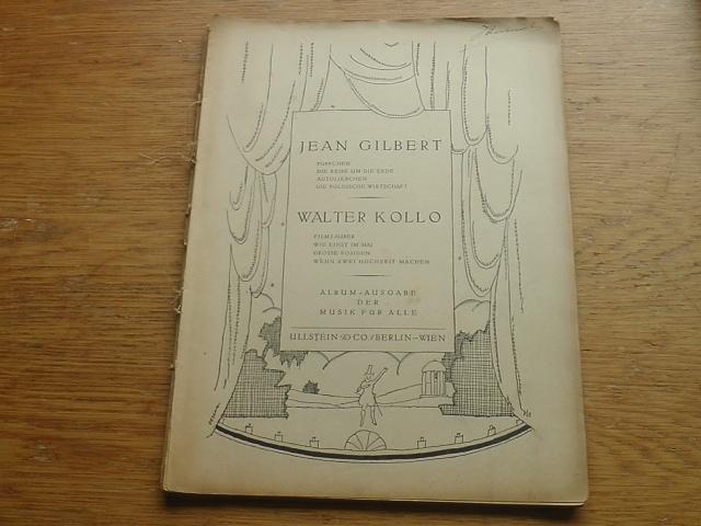 Jean gilbert + walter kollo - 8 titels voor piano, Muziek en Instrumenten, Bladmuziek, Gebruikt, Klassiek, Ophalen of Verzenden