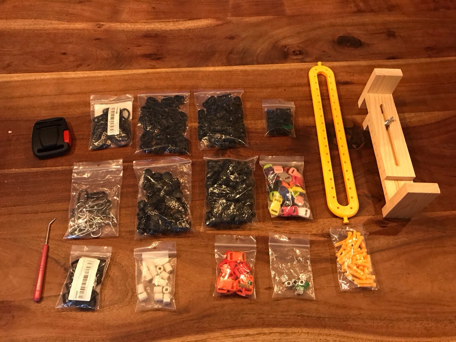 Paracord starterspakket met weefraam en accessoires, Ophalen of Verzenden, Gebruikt, Overige typen