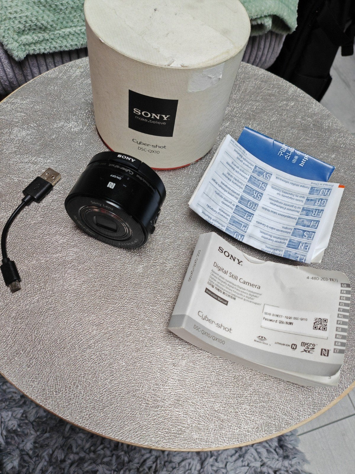 Sony Cyber-shot DSC-QX10, Ophalen, Gebruikt, NFC, Compactcamera